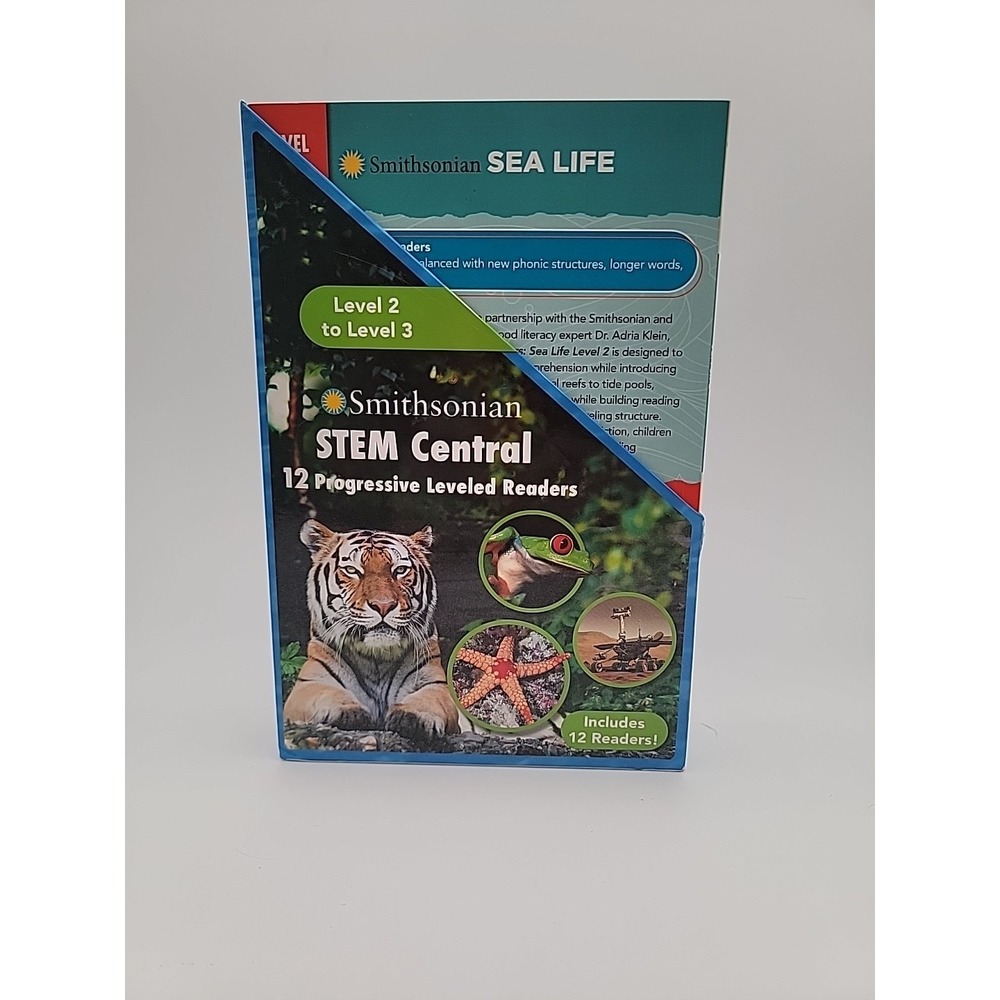 Smithsonian STEM Central 12 Progressive Leveled Readers Box Set Level 2-3 Good2